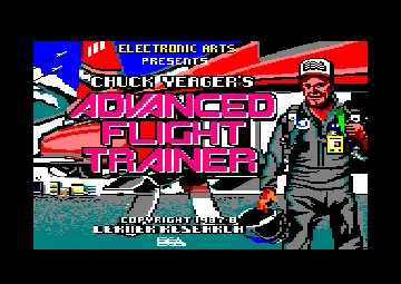 Chuck Yeager's Advanced Flight Trainer (UK) (64K) (1988) screen shot title